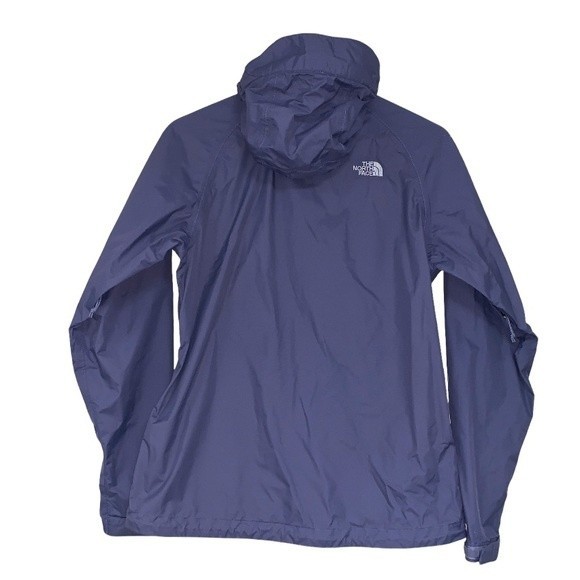 The North Face HyVent Lightweight Water-Resident Blue Hooded Fall Jacket - Picture 6 of 10